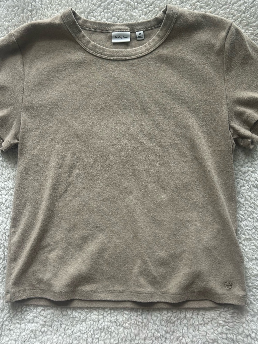Sunday Best Taupe Crewneck T-Shirt